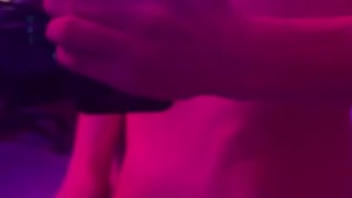 Mirror Fuckery And Tease While Vibin' in Magenta Light