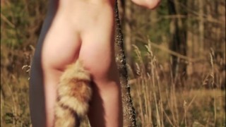 I wear a Fox Tailplug in Public and enjoy an Anal Orgasm