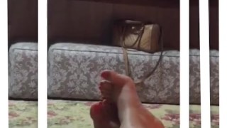 @tici_feet 2 previews: saying dirty things / footjob in deodorant tube!