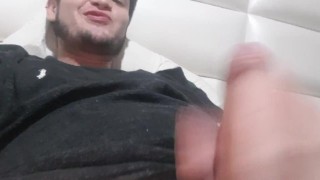 Latin boy in quarantine jerking off
