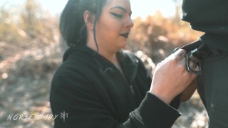 4K FLASHING and BLOWJOB in PUBLIC (CAUGHT) NORSEBABY
