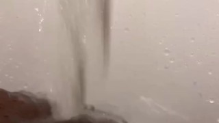 Pussy orgasm from tub faucet 