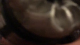 Collecting oozing cum from my Uncut cock fleshlight quick shot