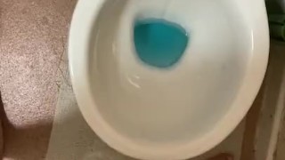 Wanking and Long piss play with myself 