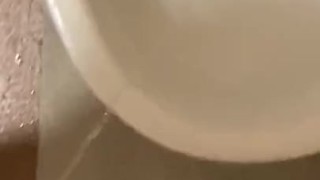 Wanking and Long piss play with myself 