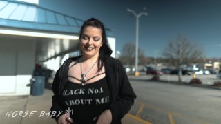 TEASING AND FLASHING in a BUSY PUBLIC STORE (NORSEBABY)