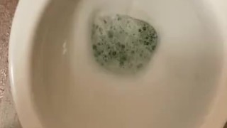 Wanking my cock and piss play 