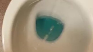 Wanking my cock and piss play 