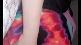 Milf Sticks A Vibrator In Her Big Ass