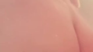 BBW milf having a shower showing her thick white booty