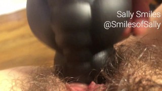 Hairy Pussy Up Close Big Dildo Fuck, Amateur Girl Next Door - Sally Smiles