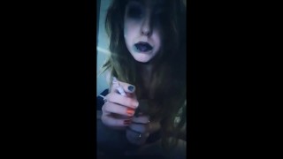 Goth Slut Smoking After Fucking Herself