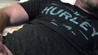 Lane records as he strokes his cock to porn