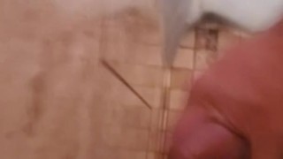 Shower cumshot