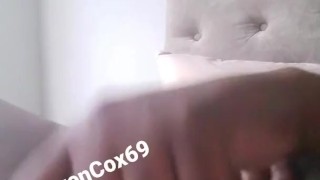 Dripping cum solo ebony
