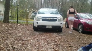 Showing off for the neighbors