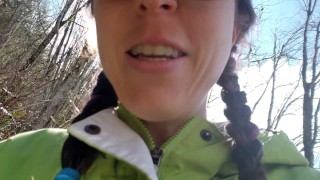 Releasing My Full Bladder Onto The Path