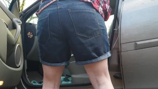 Alice - pee accident in my jean shorts in the car, from our compilation ;) 