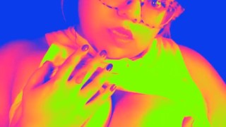 playing with my big titties