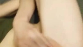 Redhead girl plays with her pantys!