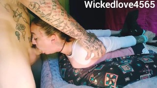 Tied up to take it slobbering belly facefuck for MESSY THROAT PIE