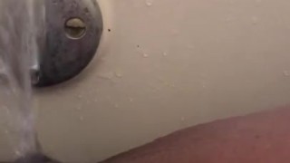 No hand Masturbation with bath Faucet ;) 