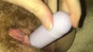 My Hairy Pussy Convulses And Twitches As I Work My Clit
