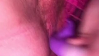 Chubby girl squirts in thong 