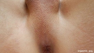Watch my beautiful butthole while I masturbate my penis to pulsating orgasm