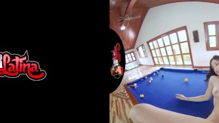VRLatina - Super Hot Teen Fucks On Pool Table -VR Experience