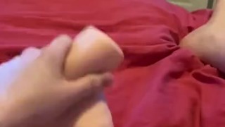 Fucking this pussy toy so good cum inside it 