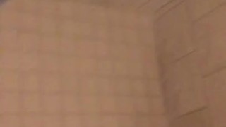Mastubating in rehab bathroom with white paste in my pussy
