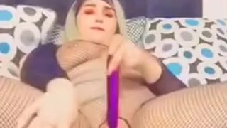 Dildo deep in pussy