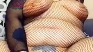 Dildo deep in pussy