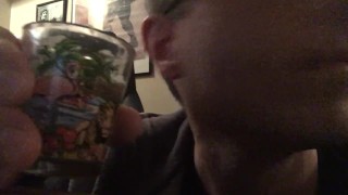 Drinking my pee!