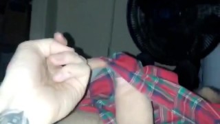 Zaddy pulls out big dick
