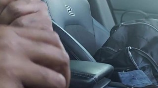 Jacking off in the car pt. 3 in casino parking lot