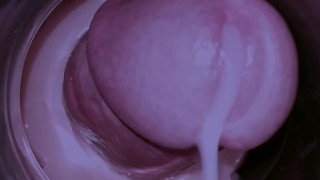 Big cum shot inside fleshlight - dirty talk, loud moaning orgasm