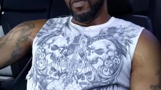 Smoking Sounding masturbation in my car
