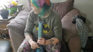 Pantsing challenge: Hands tied behind and pants pulled off: Ugly Fat Girl hairy pussy bbw