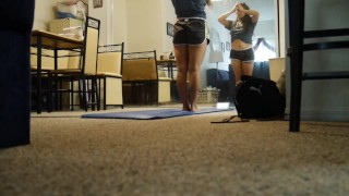 Quarrentined Goddess Avalon Jane Does Yoga and Ignores you Pathetic Losers