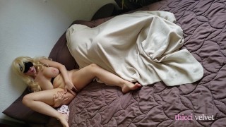 I masturbate next to my roommate quietly so I don't wake her up
