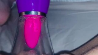 More tongue toy clit licker toy play 