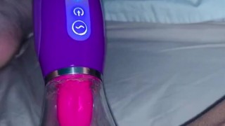 More tongue toy clit licker toy play 