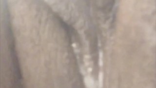 Pussy Creamy From Rubbing Her At Work