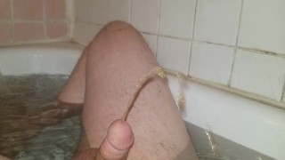 Another desperate pee with a full hard on
