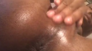 Patting and Fingering this Tight Little Hole