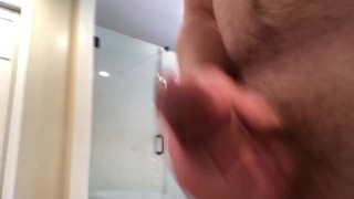 Pre-shower jerk off pt.2. The finish 
