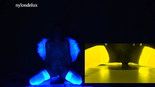 ANGEL IN WHITE STOCKİNG HANDS FREE CUM
