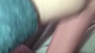 Thicc tattooed goth babe fucks herself